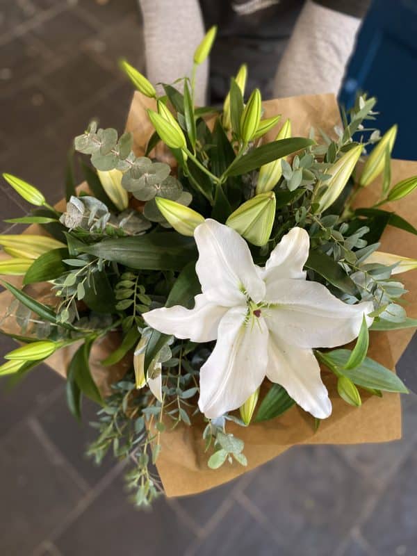 Purity Bouquet, Absolutely Fabulous Flowers Trowbridge.